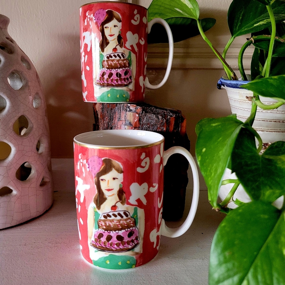 Kate Spade Lenox "Just Desserts" mug set